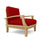 Brianna Deep Seating Armchair + Cushion - Anderson Teak