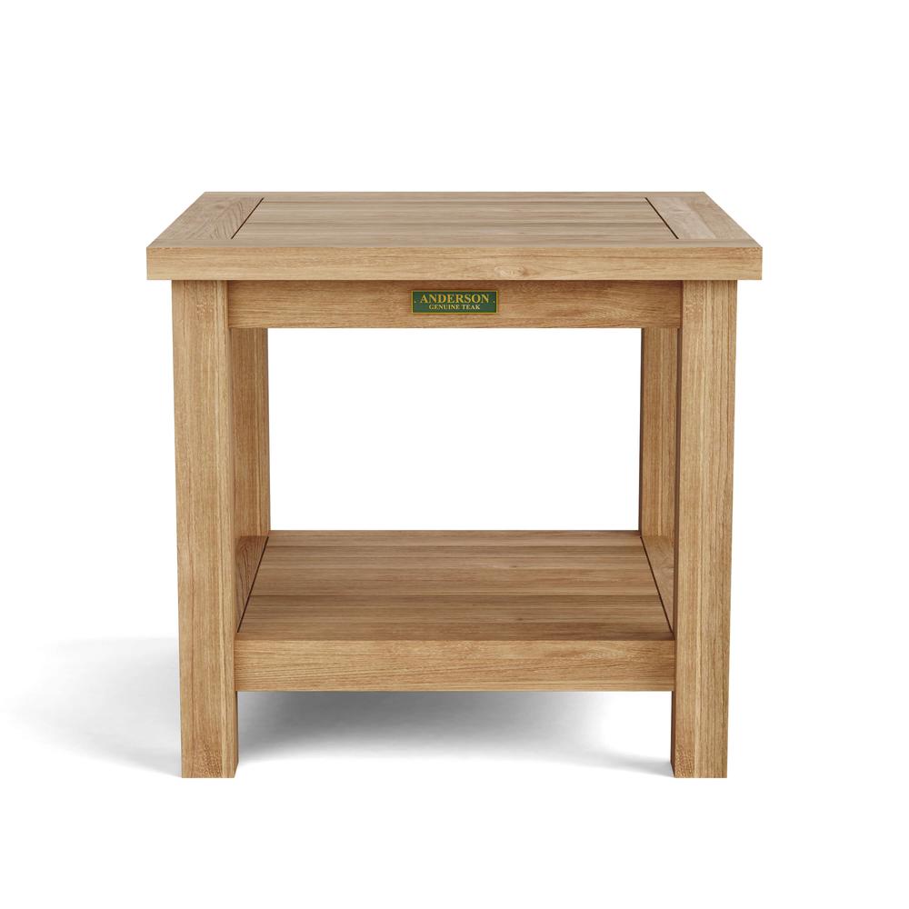 22'' Square 2-Tier Side Table - Anderson Teak