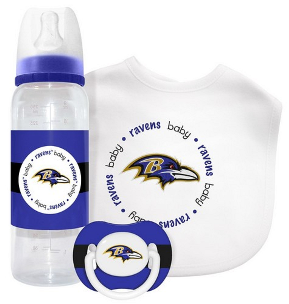Baltimore Ravens Baby Gift Set 3 Piece - Baby Fanatic