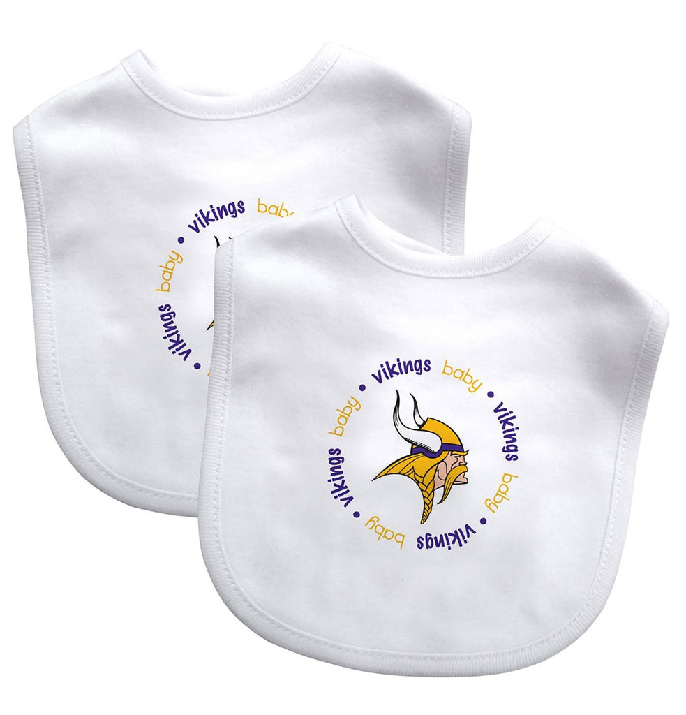 Minnesota Vikings Baby Bib 2 Pack - Masterpieces Puzzle Company