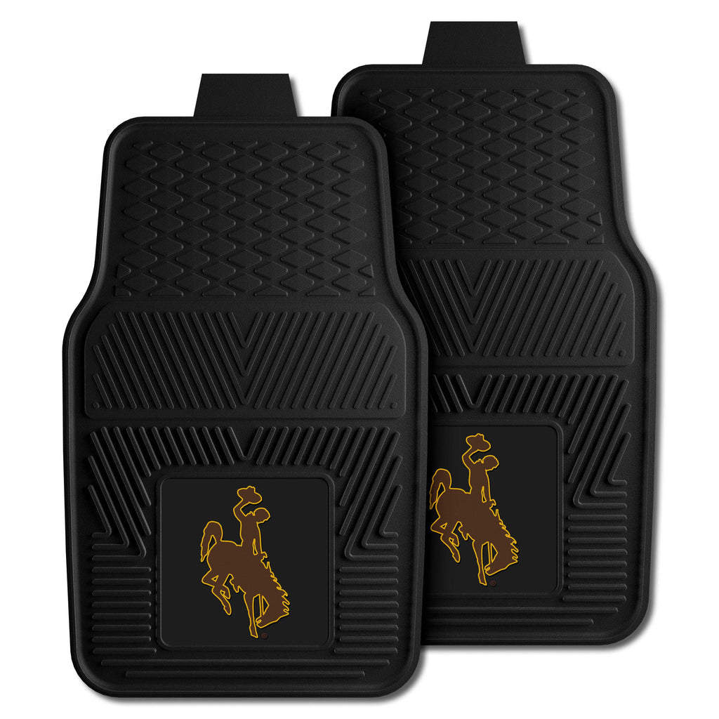Fanmats - University of Wyoming 2-pc Vinyl Car Mat Set 17''x27''