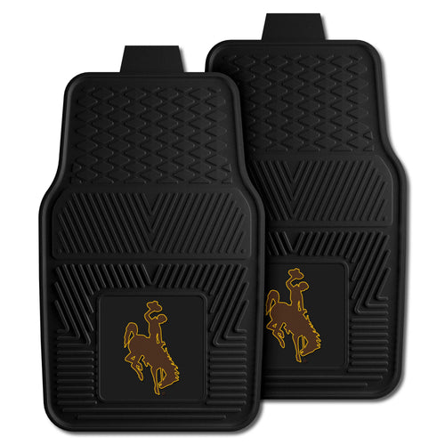 Fanmats - University of Wyoming 2-pc Vinyl Car Mat Set 17''x27''
