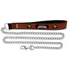 Jacksonville Jaguars Football Leather Leash - L - Gamewear
