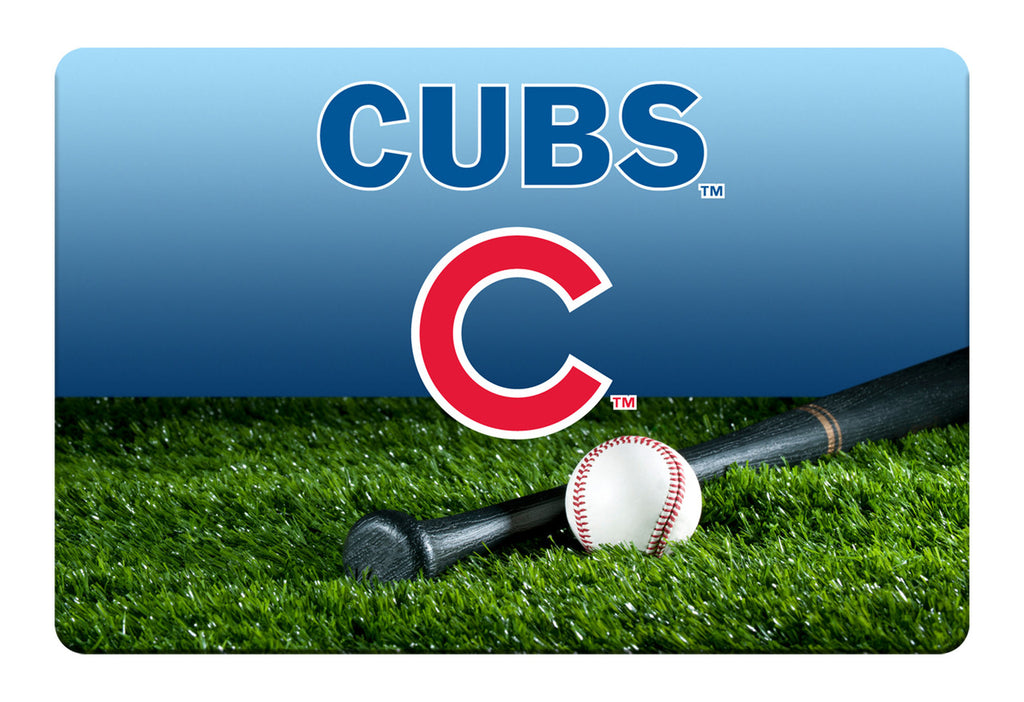 Chicago Cubs Pet Bowl Mat Team Color Baseball Size Large CO - Gamewear