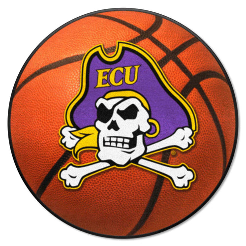 Fanmats - East Carolina University Basketball Mat 27'' diameter