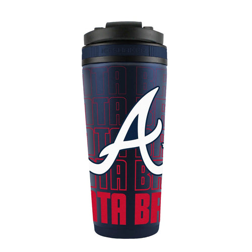 Atlanta Braves Ice Shaker 26oz Stainless Steel - Special Order - 9