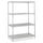 5294GR Industrial Wire Shelving - 48.0'' x 24.0'' x 72.0'' - 4 x Shelf(ves) - Metallic Gray - Safco