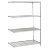 5295GR Add-On Kit - 48.0'' x 24.0'' x 72.0'' - 4 x Shelf(ves) - Metallic Gray - Safco