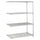 5295GR Add-On Kit - 48.0'' x 24.0'' x 72.0'' - 4 x Shelf(ves) - Metallic Gray - Safco