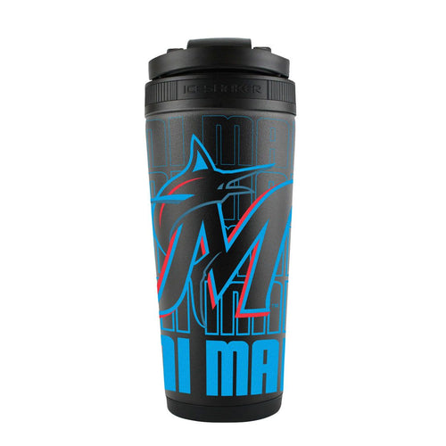 Miami Marlins Ice Shaker 26oz Stainless Steel - Special Order - 9