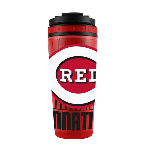 Cincinnati Reds Ice Shaker 26oz Stainless Steel - Special Order - 9
