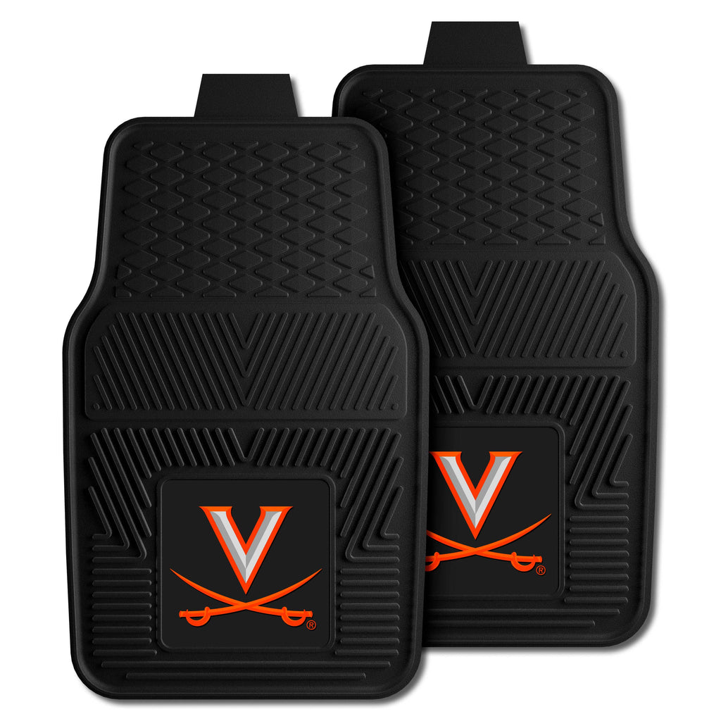 Fanmats - University of Virginia 2-pc Vinyl Car Mat Set 17''x27''