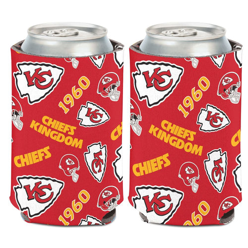 Kansas City Chiefs Can Cooler Scatterprint Design - WinCraft
