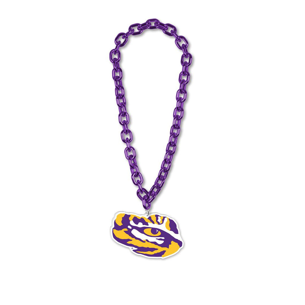 LSU Tigers Necklace Big Fan Chain - Wincraft Fanatics