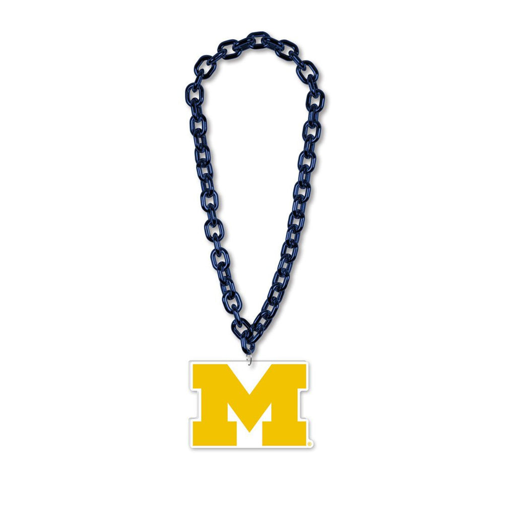 Michigan Wolverines Necklace Big Fan Chain - Wincraft Fanatics