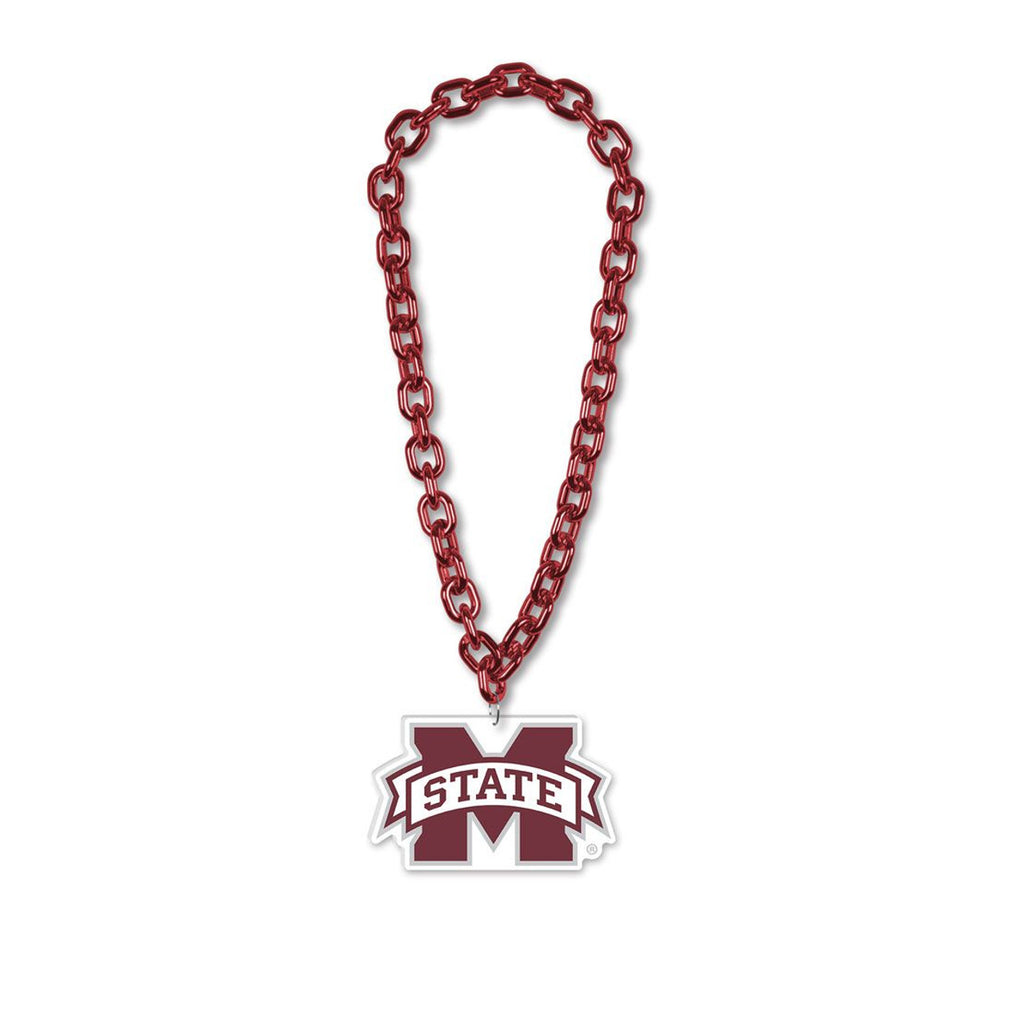 Mississippi State Bulldogs Necklace Big Fan Chain - Wincraft Fanatics