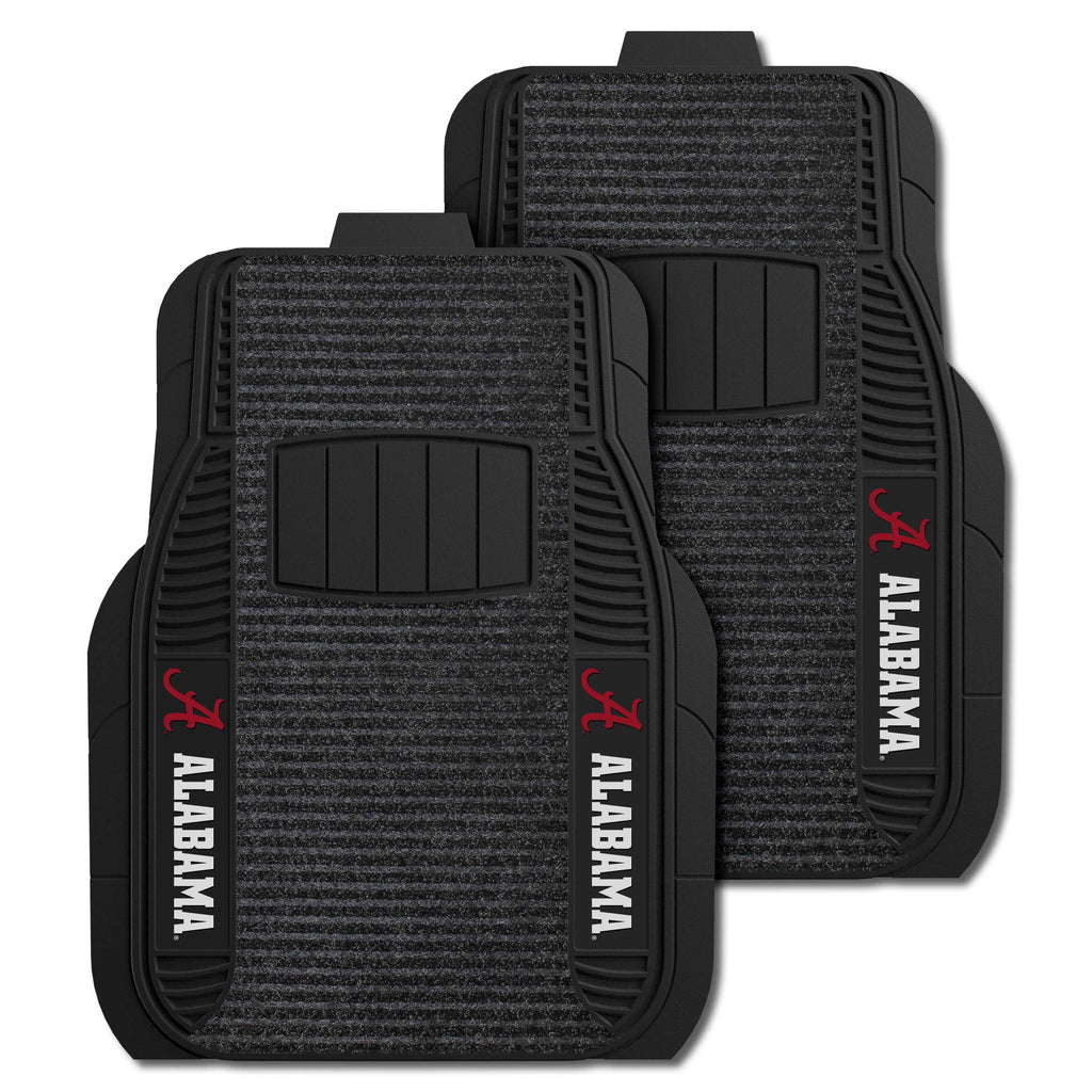 Fanmats - University of Alabama 2-pc Deluxe Car Mat Set 21''x27''