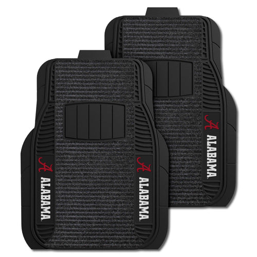 Fanmats - University of Alabama 2-pc Deluxe Car Mat Set 21''x27''
