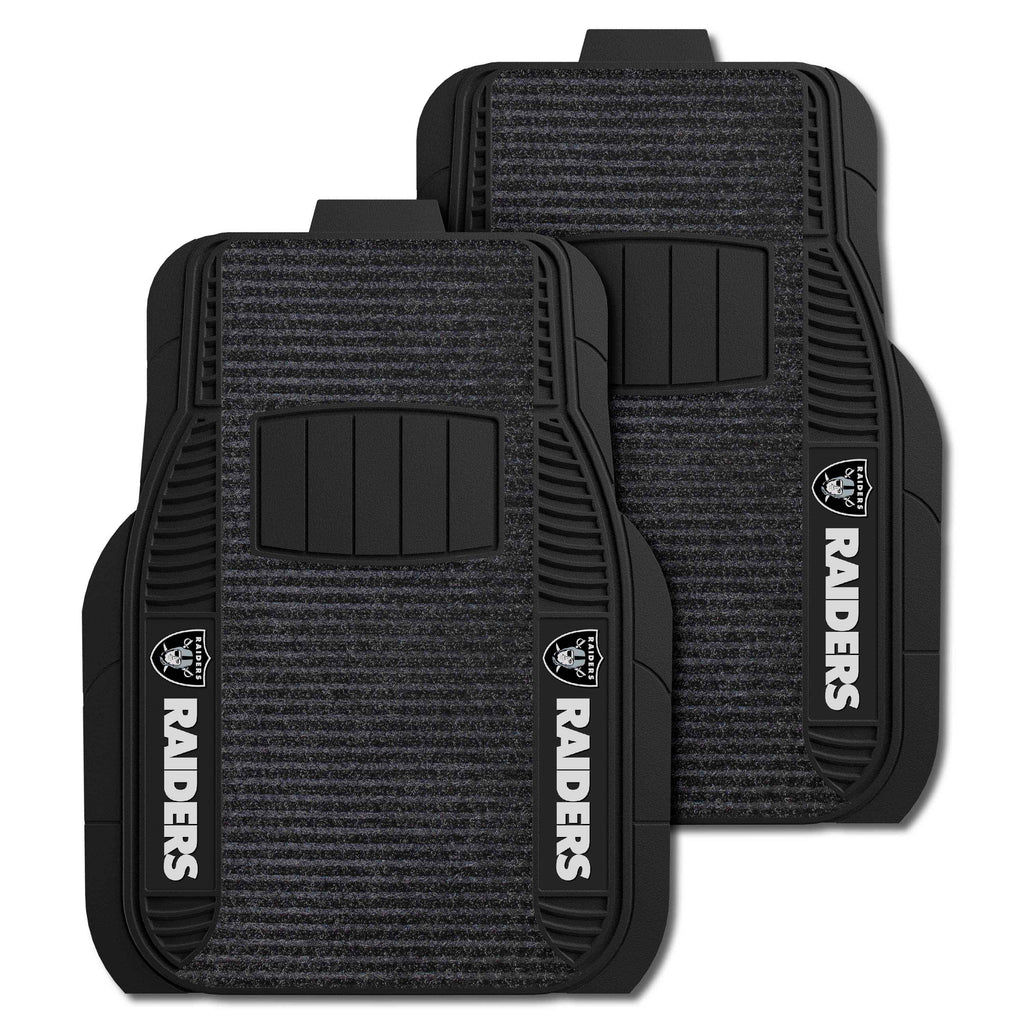 Fanmats - NFL - Oakland Raiders 2-pc Deluxe Car Mat Set 21''x27''