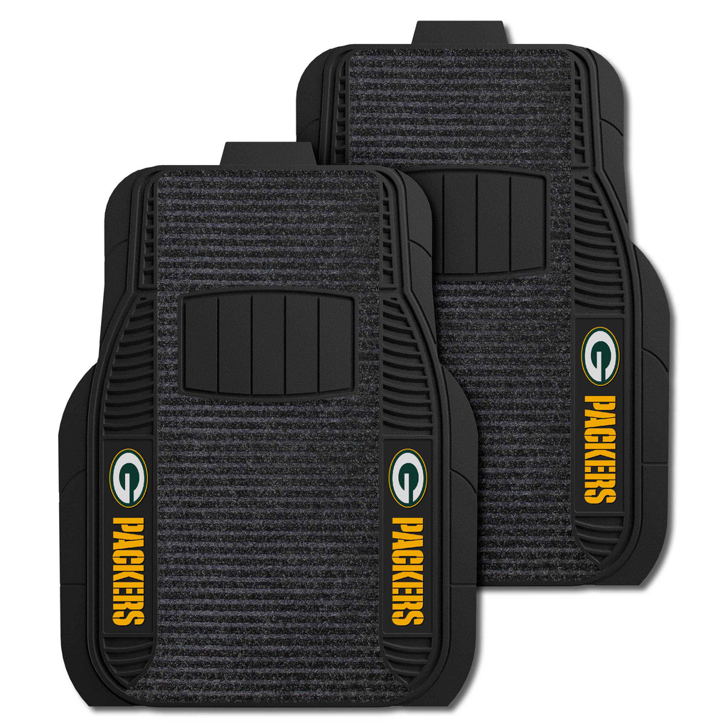 Fanmats - NFL - Green Bay Packers 2-pc Deluxe Car Mat Set 21''x27''