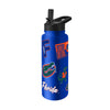 Florida Gators Quencher Bottle 34oz Stainless Steel Dreamweave - Logo Brands