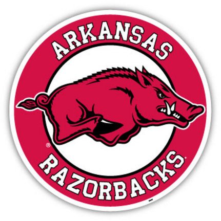 Arkansas Razorbacks Magnet Car Style 12 Inch -