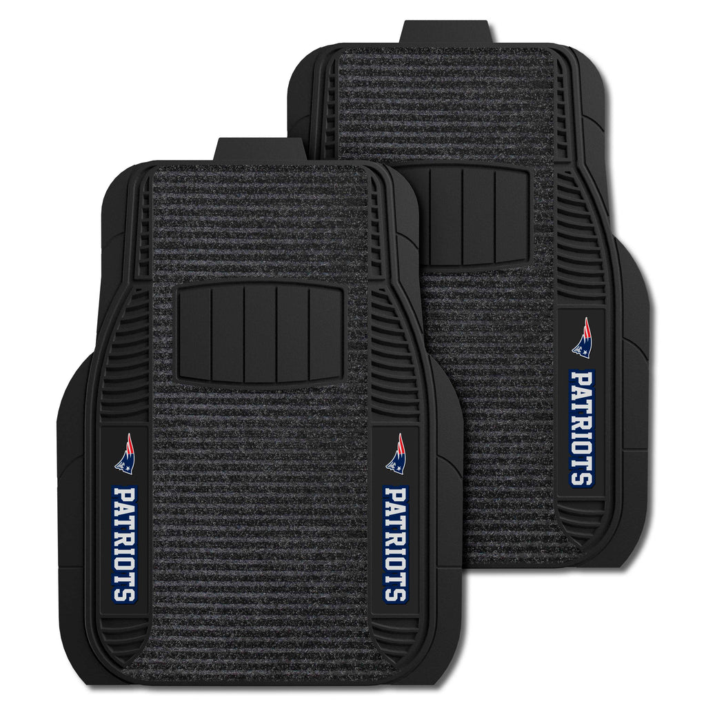 Fanmats - NFL - New England Patriots 2-pc Deluxe Car Mat Set 21''x27''