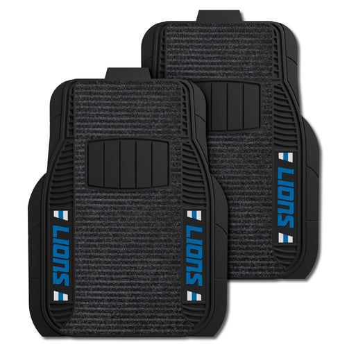 Fanmats - NFL - Detroit Lions 2-pc Deluxe Car Mat Set 21''x27''