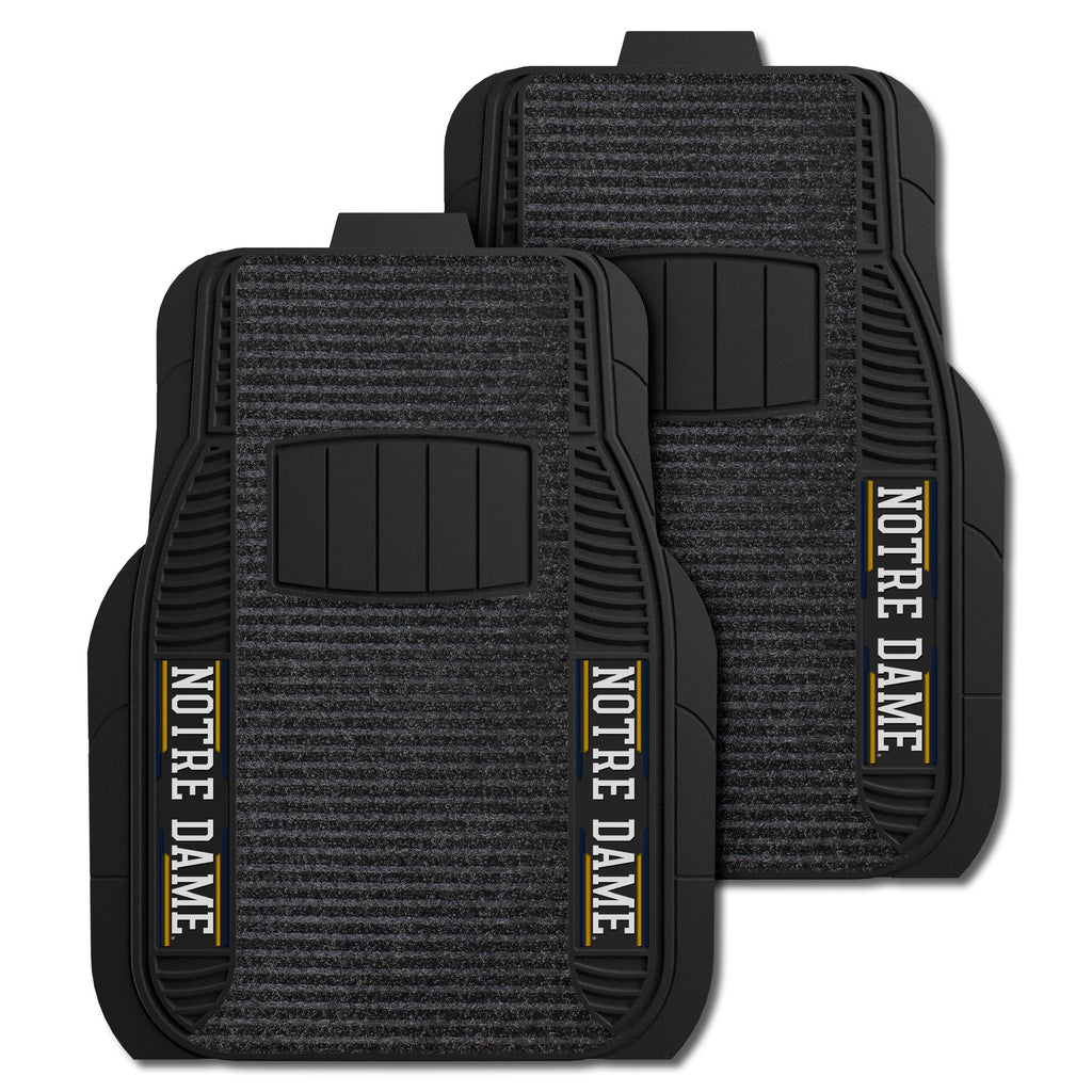 Fanmats - Notre Dame 2-pc Deluxe Car Mat Set 21''x27''