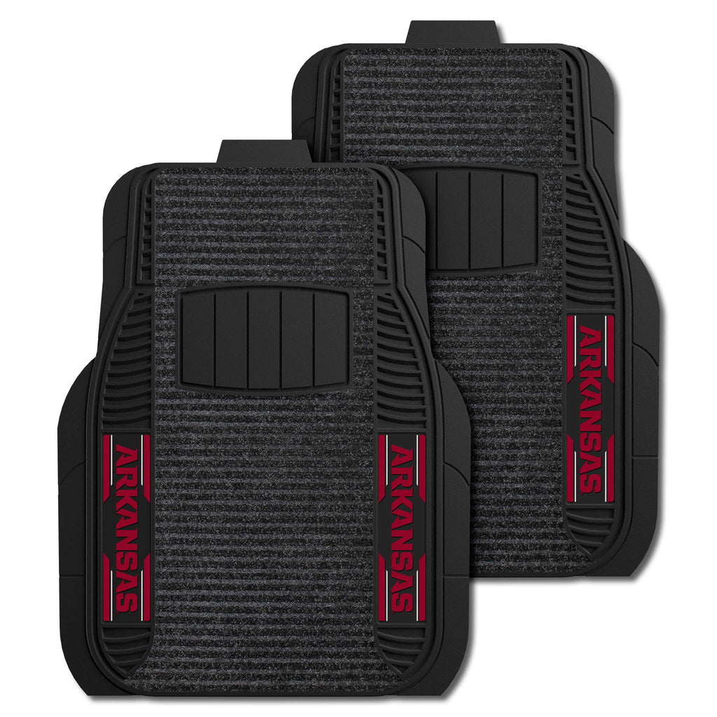 Fanmats - University of Arkansas 2-pc Deluxe Car Mat Set 21''x27''
