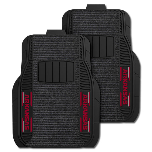 Fanmats - University of Arkansas 2-pc Deluxe Car Mat Set 21''x27''