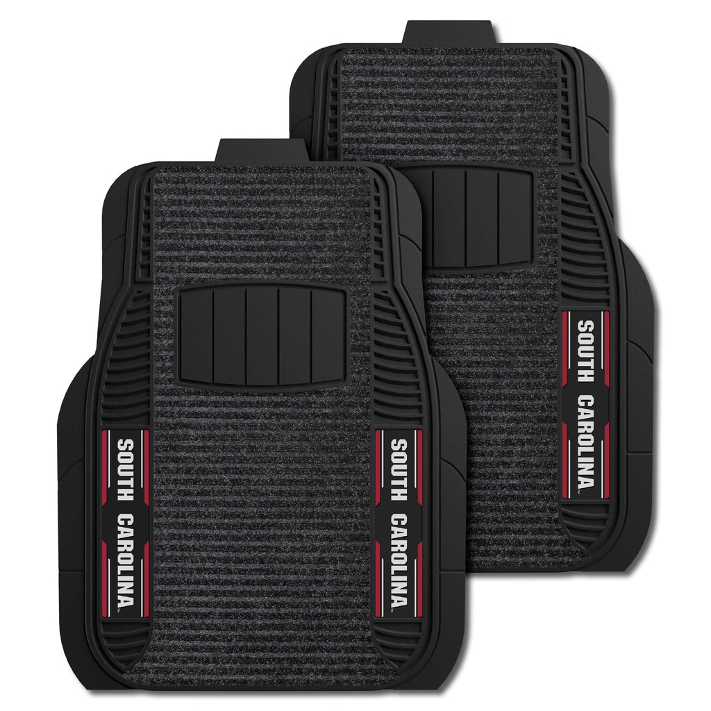 Fanmats - University of South Carolina 2-pc Deluxe Car Mat Set 21''x27''