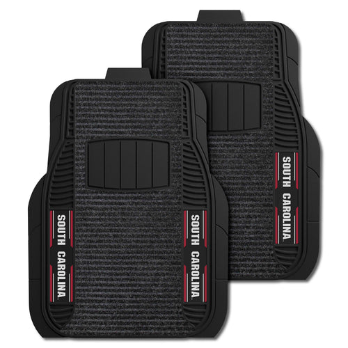 Fanmats - University of South Carolina 2-pc Deluxe Car Mat Set 21''x27''