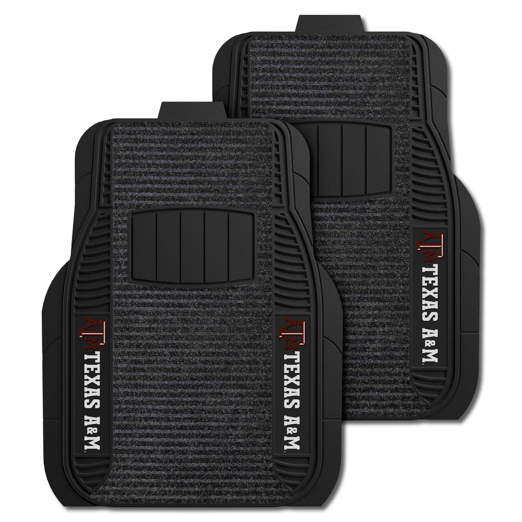 Fanmats - Texas A&M University 2-pc Deluxe Car Mat Set 21''x27''