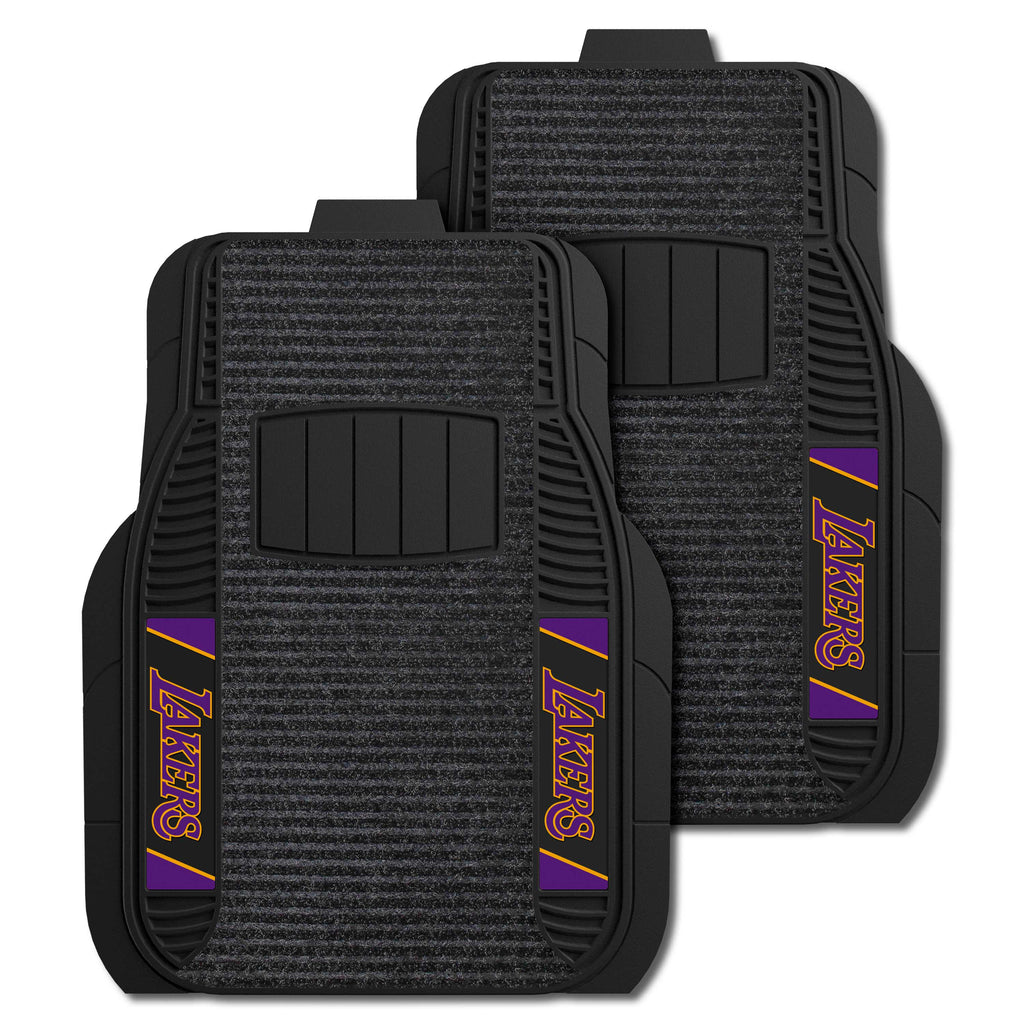 Fanmats - NBA - Los Angeles Lakers 2-pc Deluxe Car Mat Set 21''x27''