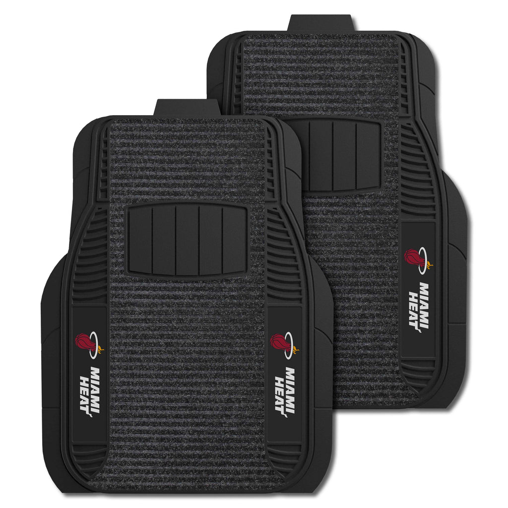 Fanmats - NBA - Miami Heat 2-pc Deluxe Car Mat Set 21''x27''