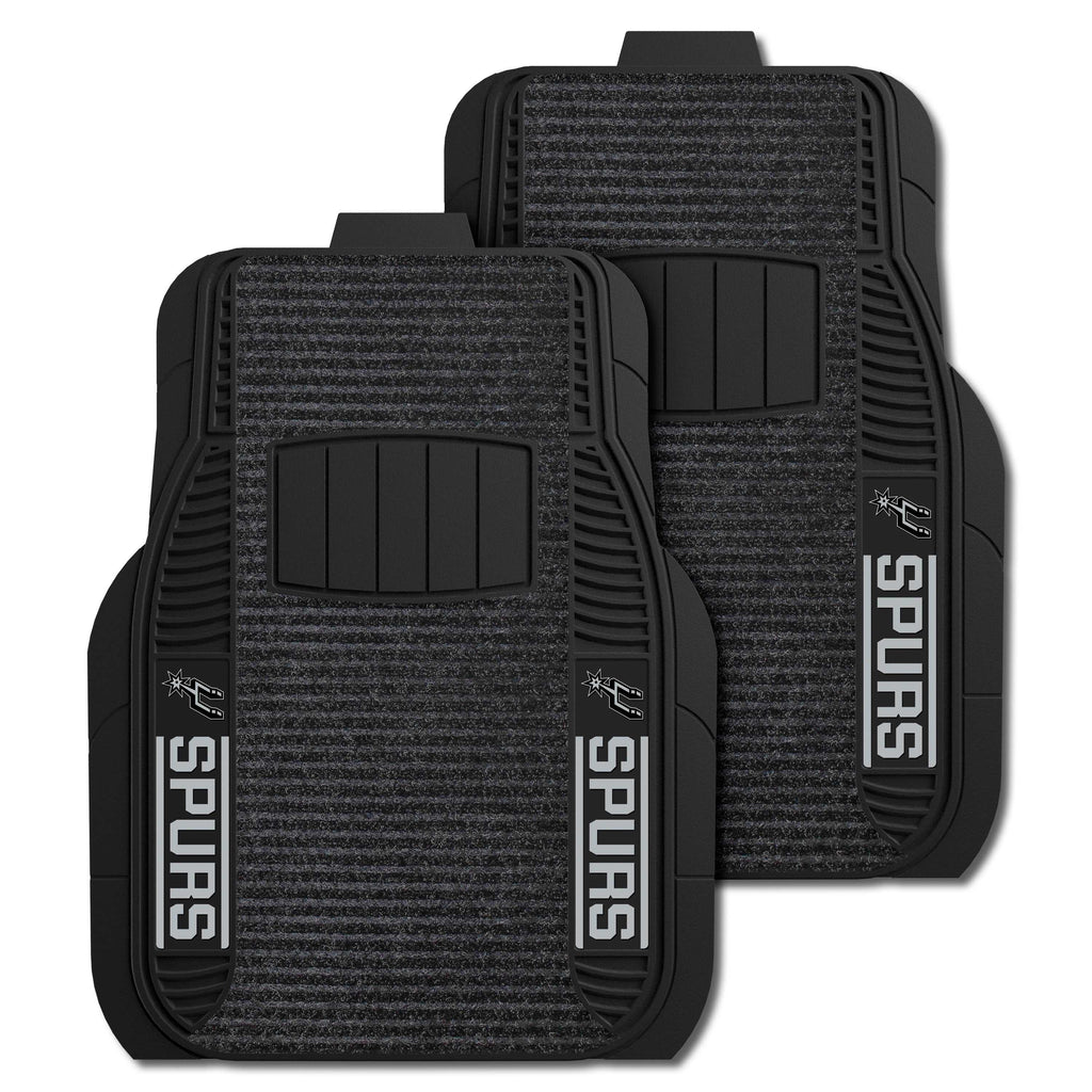 Fanmats - NBA - San Antonio Spurs 2-pc Deluxe Car Mat Set 21''x27''