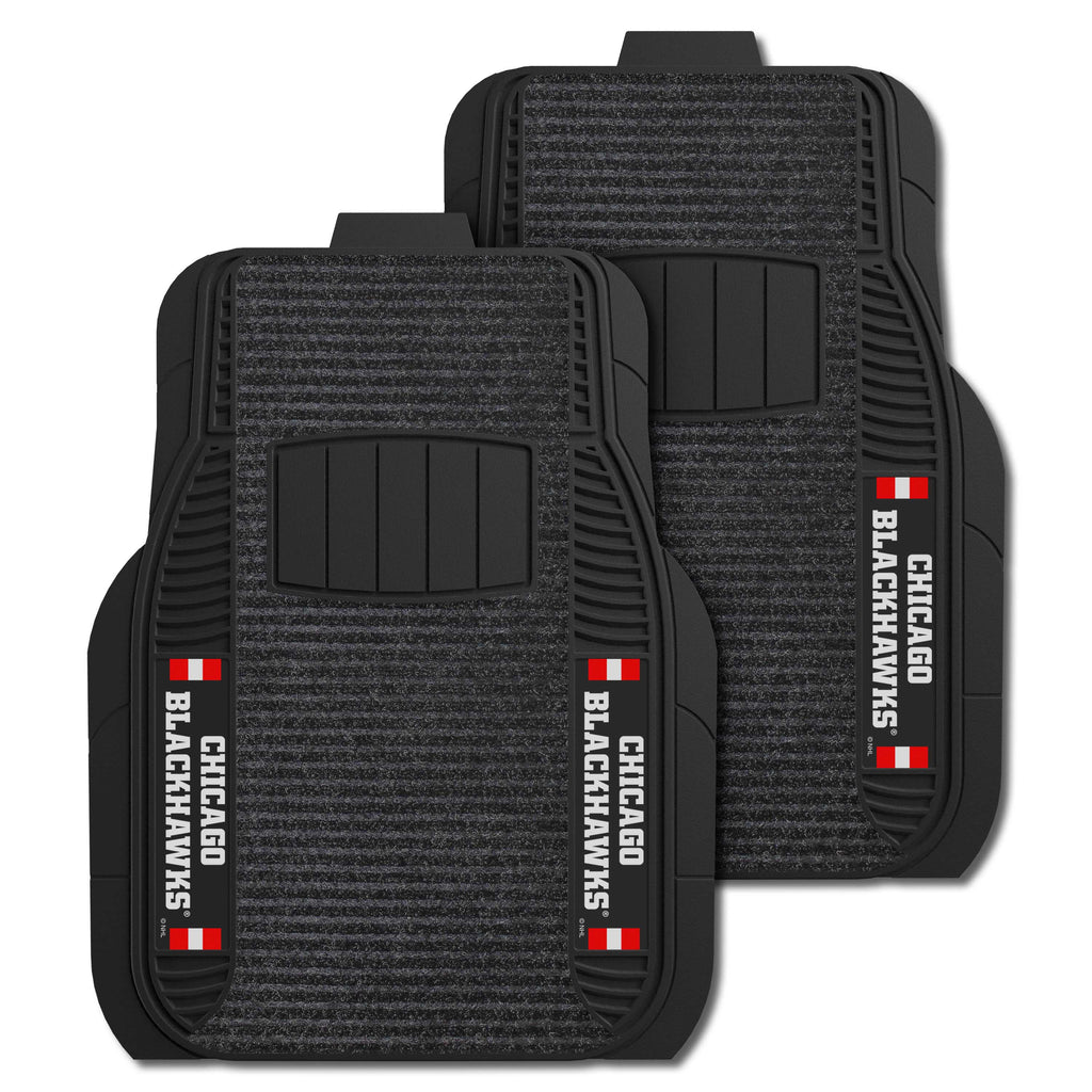 Fanmats - NHL - Chicago Blackhawks 2-pc Deluxe Car Mat Set 21''x27''