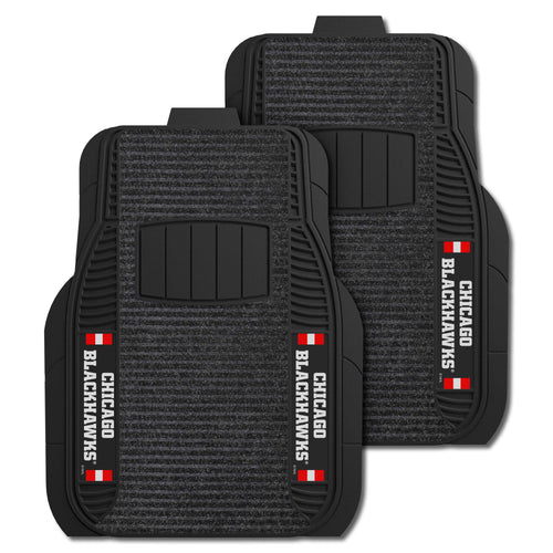 Fanmats - NHL - Chicago Blackhawks 2-pc Deluxe Car Mat Set 21''x27''