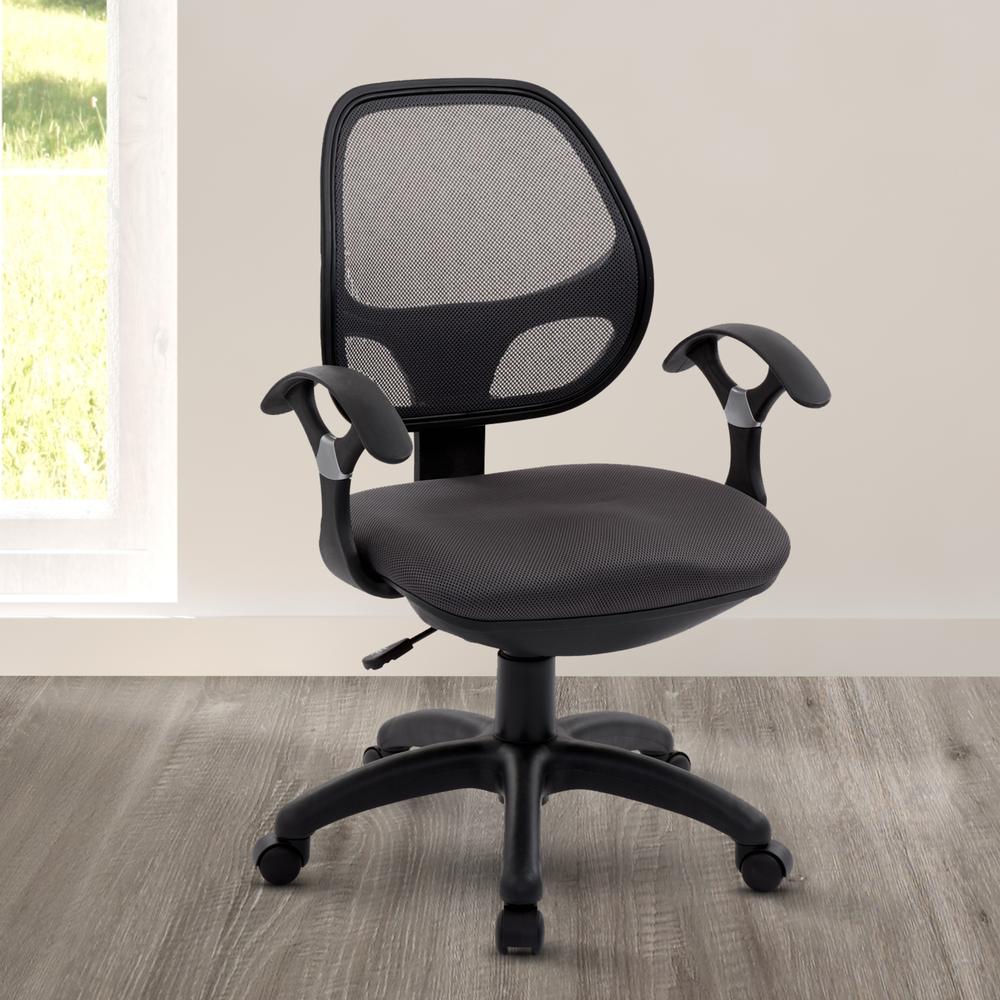 Midback Mesh Task Office Chair. Color: Black - Techni Mobili