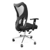 High Back Mesh Office Chair With Chrome Base. Color: Black - Techni Mobili