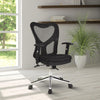 High Back Mesh Office Chair With Chrome Base. Color: Black - Techni Mobili