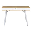 Modern Multi Storage Computer Desk with Storage. Color: Pine - Techni Mobili