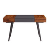 Techni Mobili Expandable Modern Desk with Storage, Mahogany