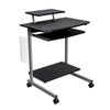 Compact Computer Cart With Storage . Color: Espresso - Techni Mobili