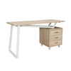 Modern Design Computer Desk with Storage. Color: Sand - Techni Mobili