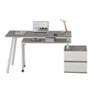 Rotating Multi-Positional Modern Desk . Color: Gray - Techni Mobil