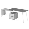 Rotating Multi-Positional Modern Desk . Color: Gray - Techni Mobil