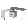 Rotating Multi-Positional Modern Desk . Color: Gray - Techni Mobil