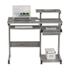 Complete Computer Workstation Desk, Gray - Techni Mobili